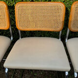 Series of 6 chairs Marcel Breuer Cesca B32
