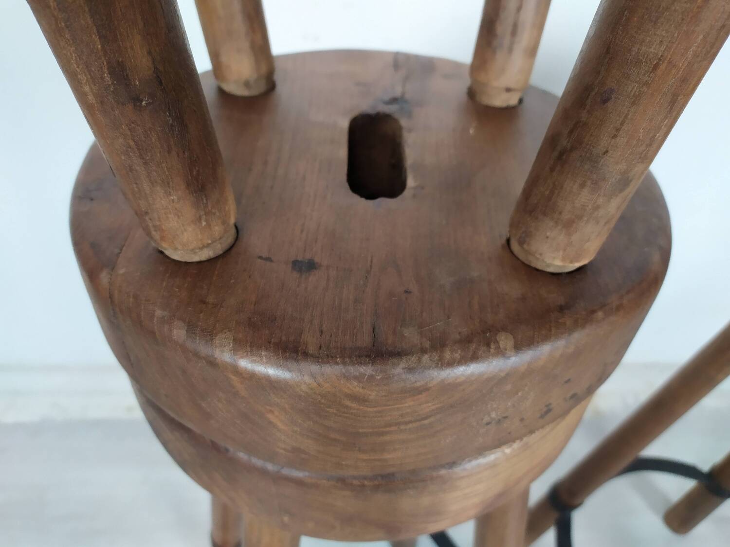 3 brutalist bar stools