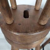 3 brutalist bar stools