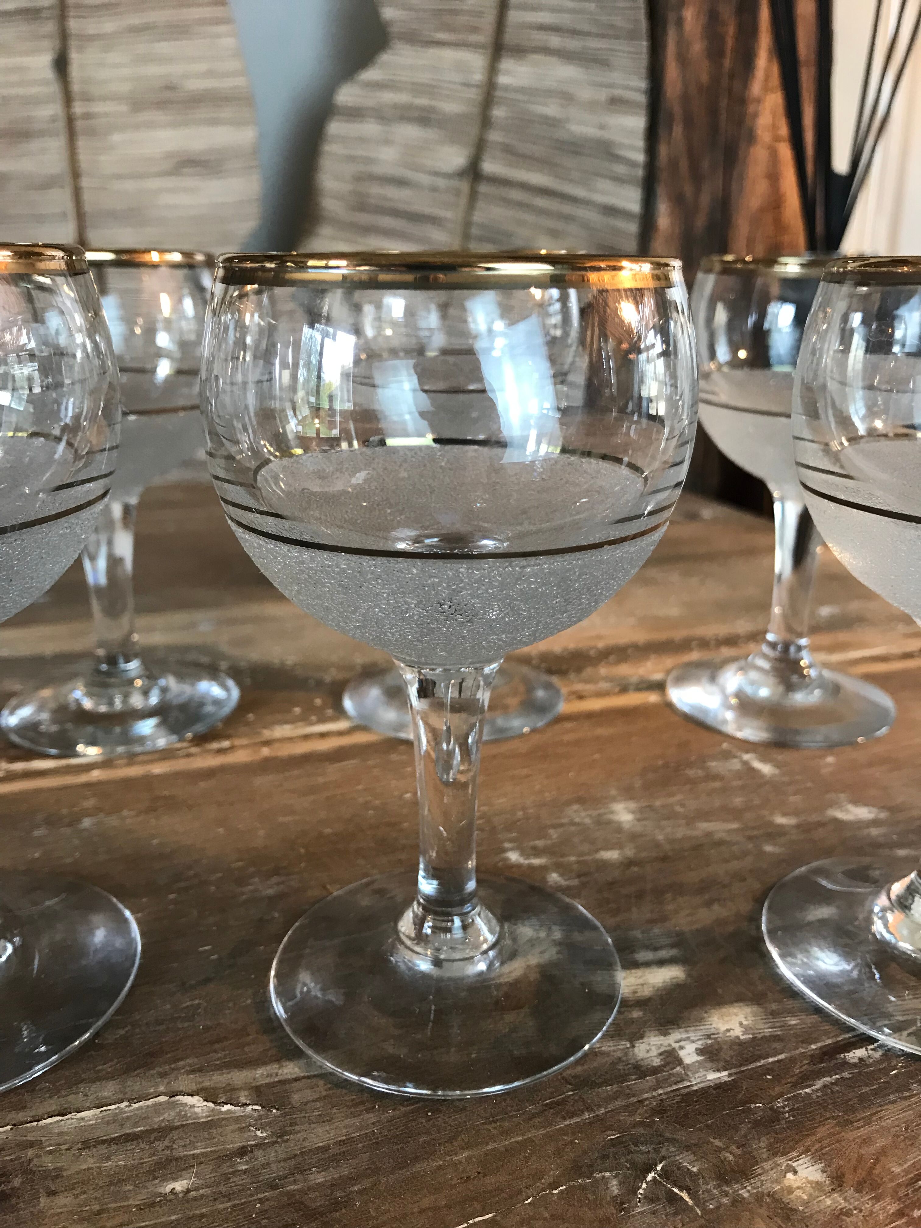 6 glasses balloon bistrot 40/50s