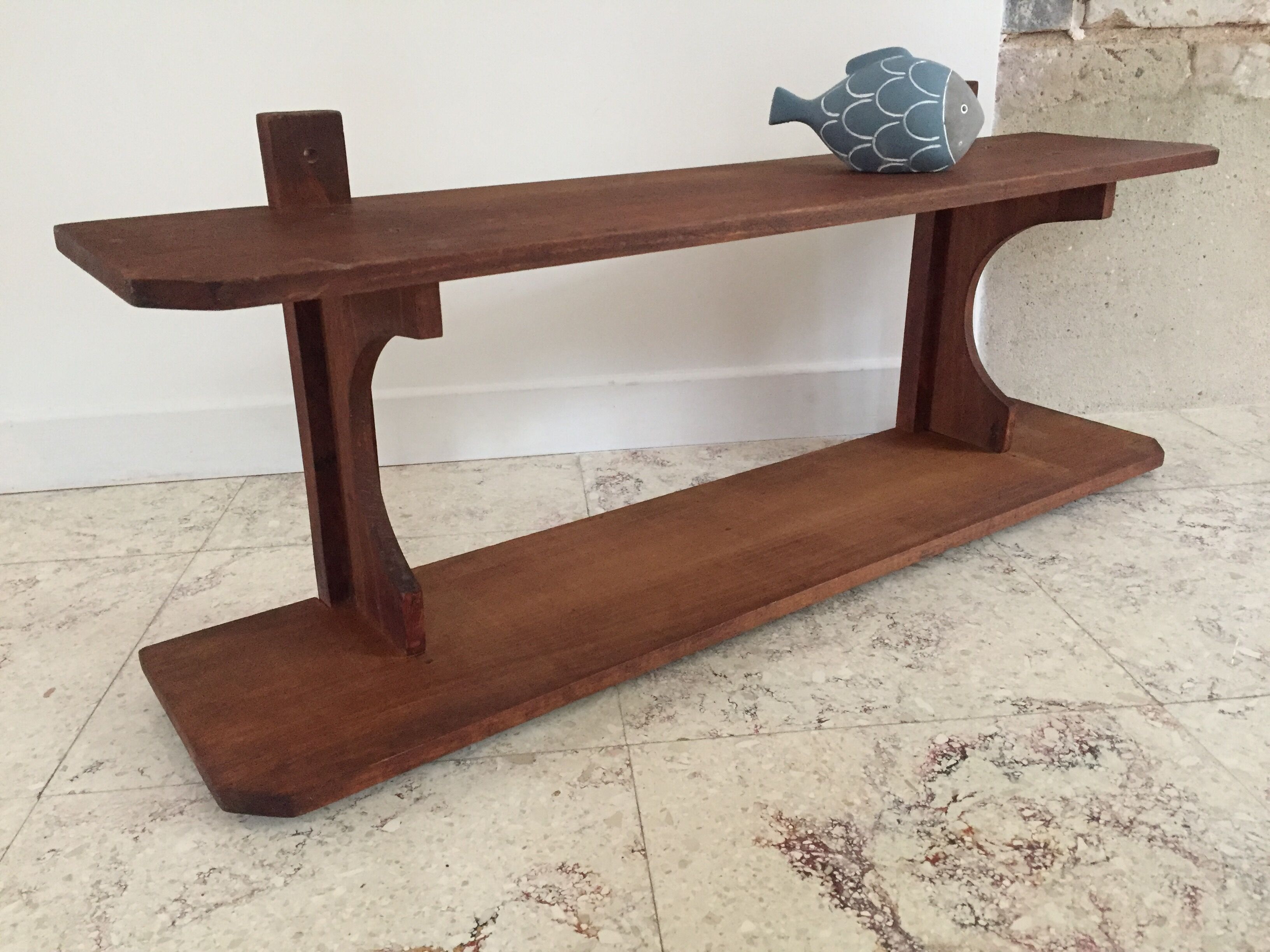 Vintage double shelf