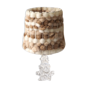 lampe pied cristal