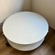 Round glass coffee table from Ikea, vintage 1980s, Designer Ehlen J
