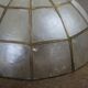 Mother-of-pearl and brass ceiling light