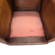 French Art Deco Style Leather Club Armchairs, 1950/60s