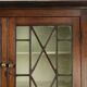 Antique 18th-century Welsh/English oak bookcase/buffet with original glass