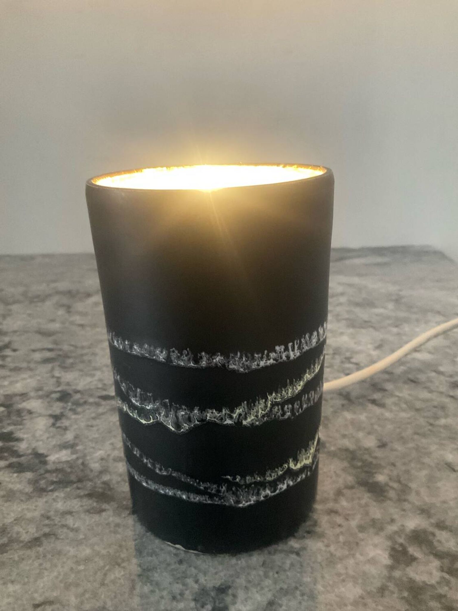 Petite lampe vintage en céramique