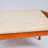 Danish teak armchair & stool from OD Møbler, 1960s