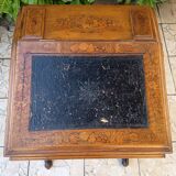 Davenport desk in marquetry walnut, Victorian period.