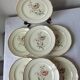 Dessert plates model Saverne by St Amand. 1950s-60s.