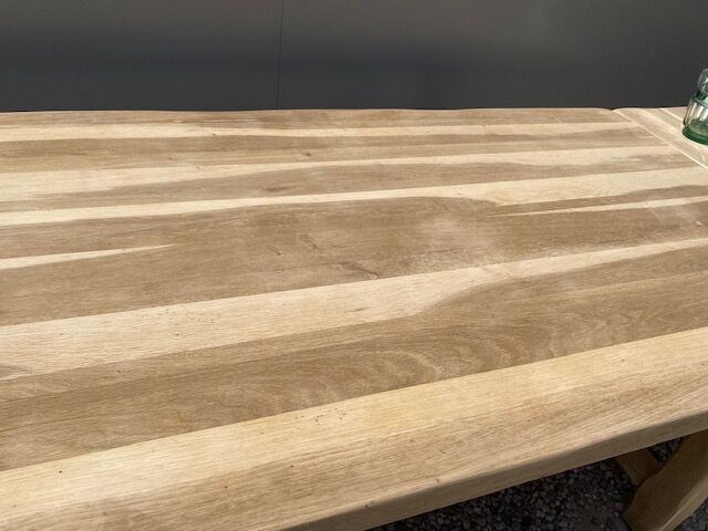 Stripped farmhouse table extensions up to 280 cm