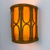 Mid-century rattan wall sconce, Italy, circa 1960s