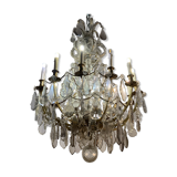 Crystal cut chandelier Louis XV style