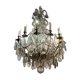 Crystal cut chandelier Louis XV style
