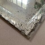 Old bevelled stitched mirror 78x108cm