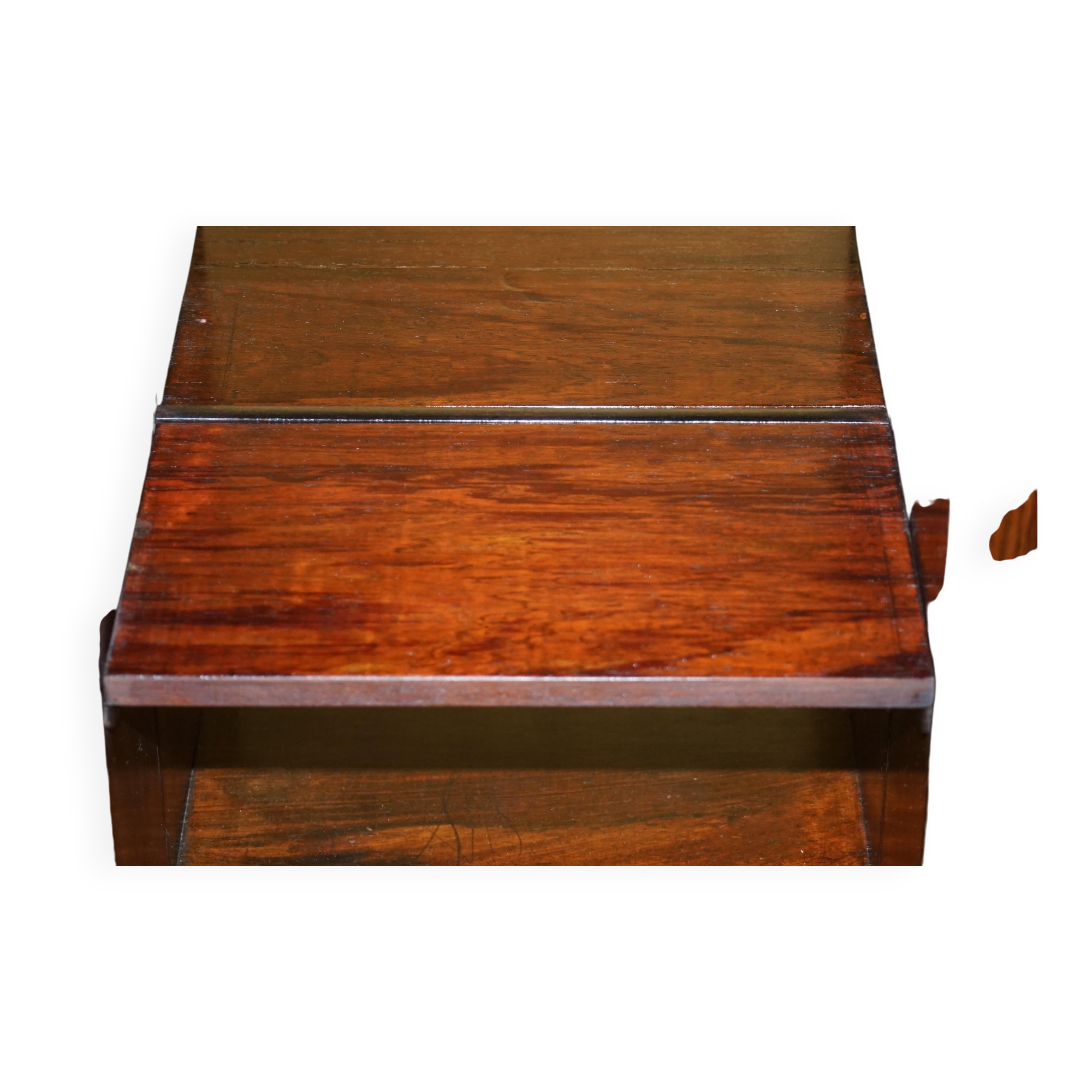 Cabinet de bibliothèque Folio en bois dur William IV vers 1830 avec tiroirs