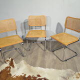 Set of 3 chairs B32 by Marcel Breuer