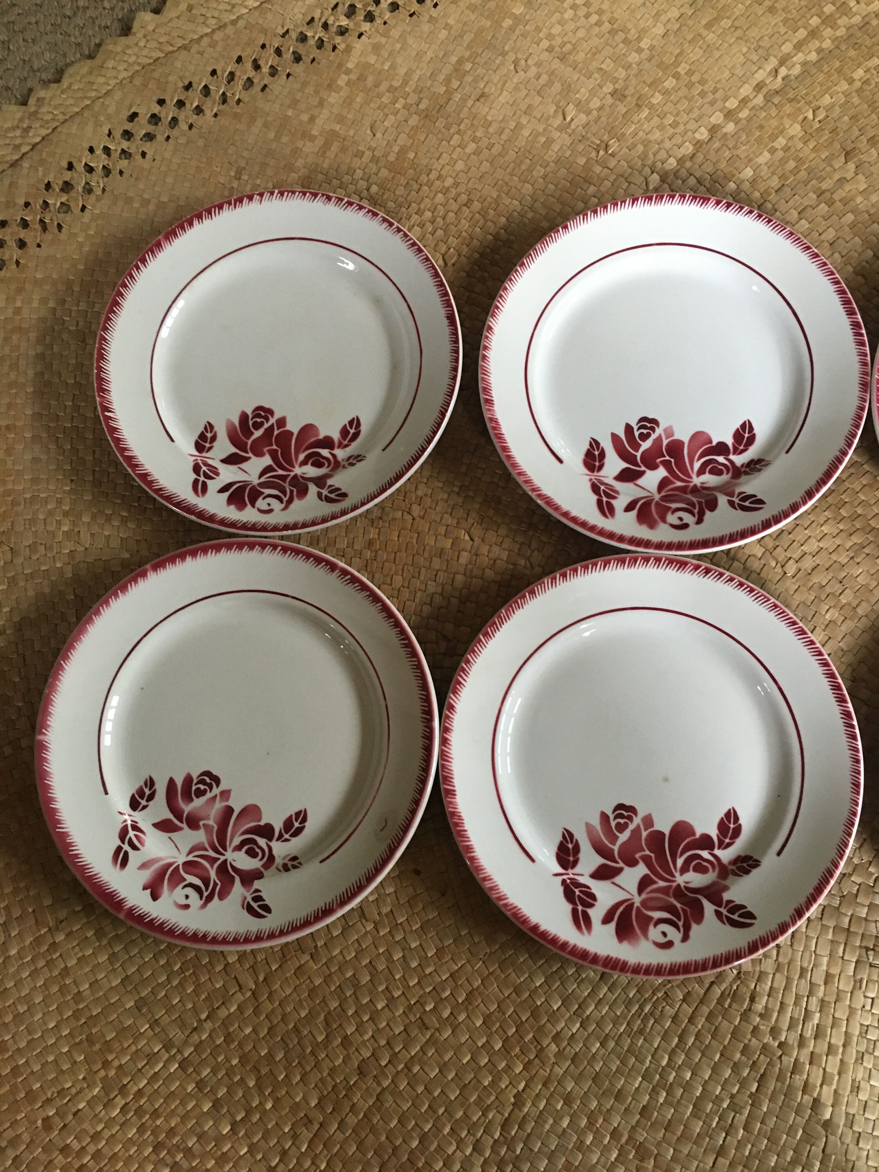 Series of 8 flat plates
