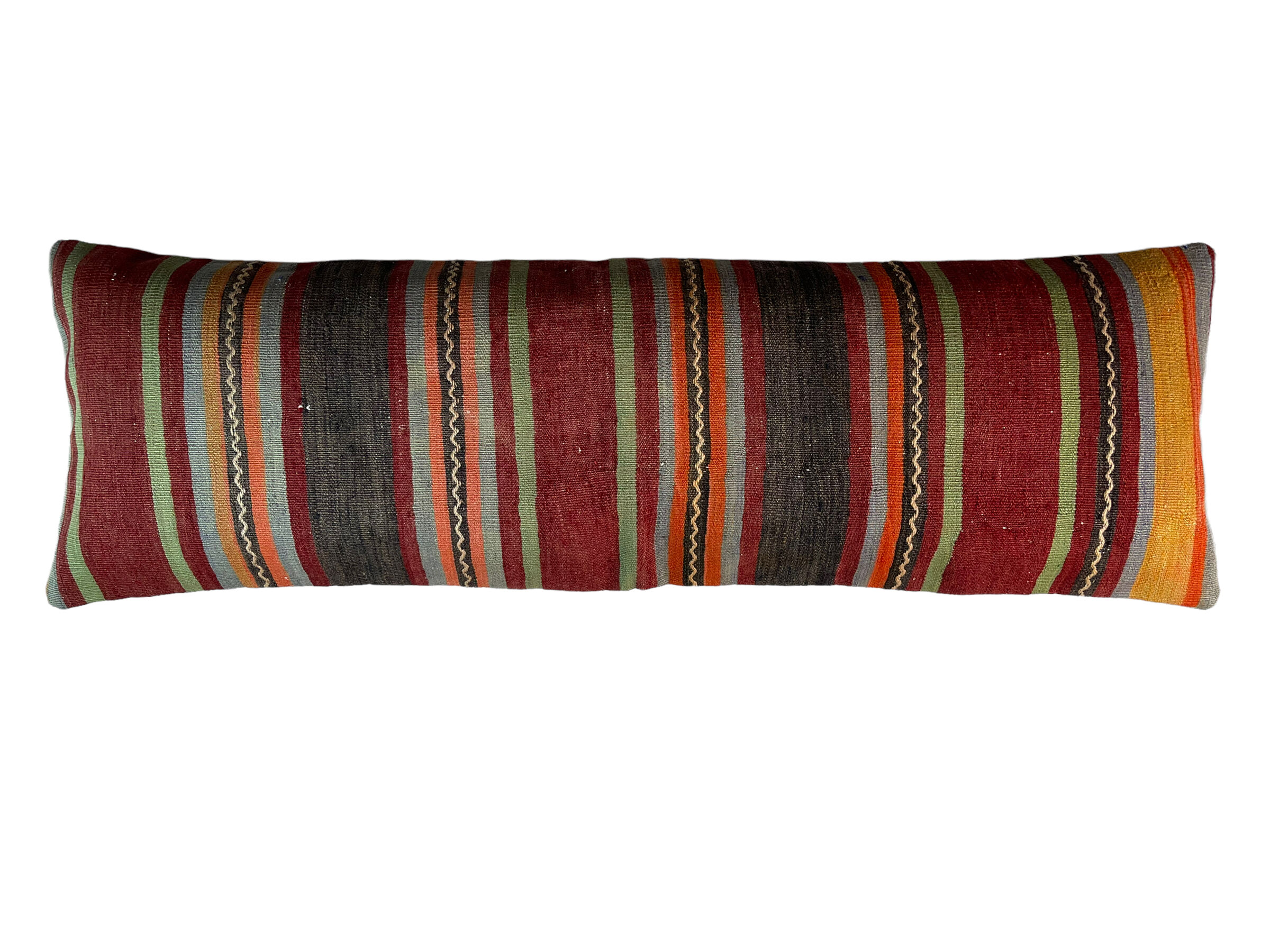 Vintage turkish kilim cushion cover , 120 x 40 cm