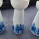 4 vases vintage hollandais à hyacinthes