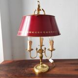 Lampe bouillotte 3 feux en bronze Maison Collange