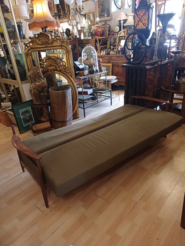 Banquette convertible scandinave 1960