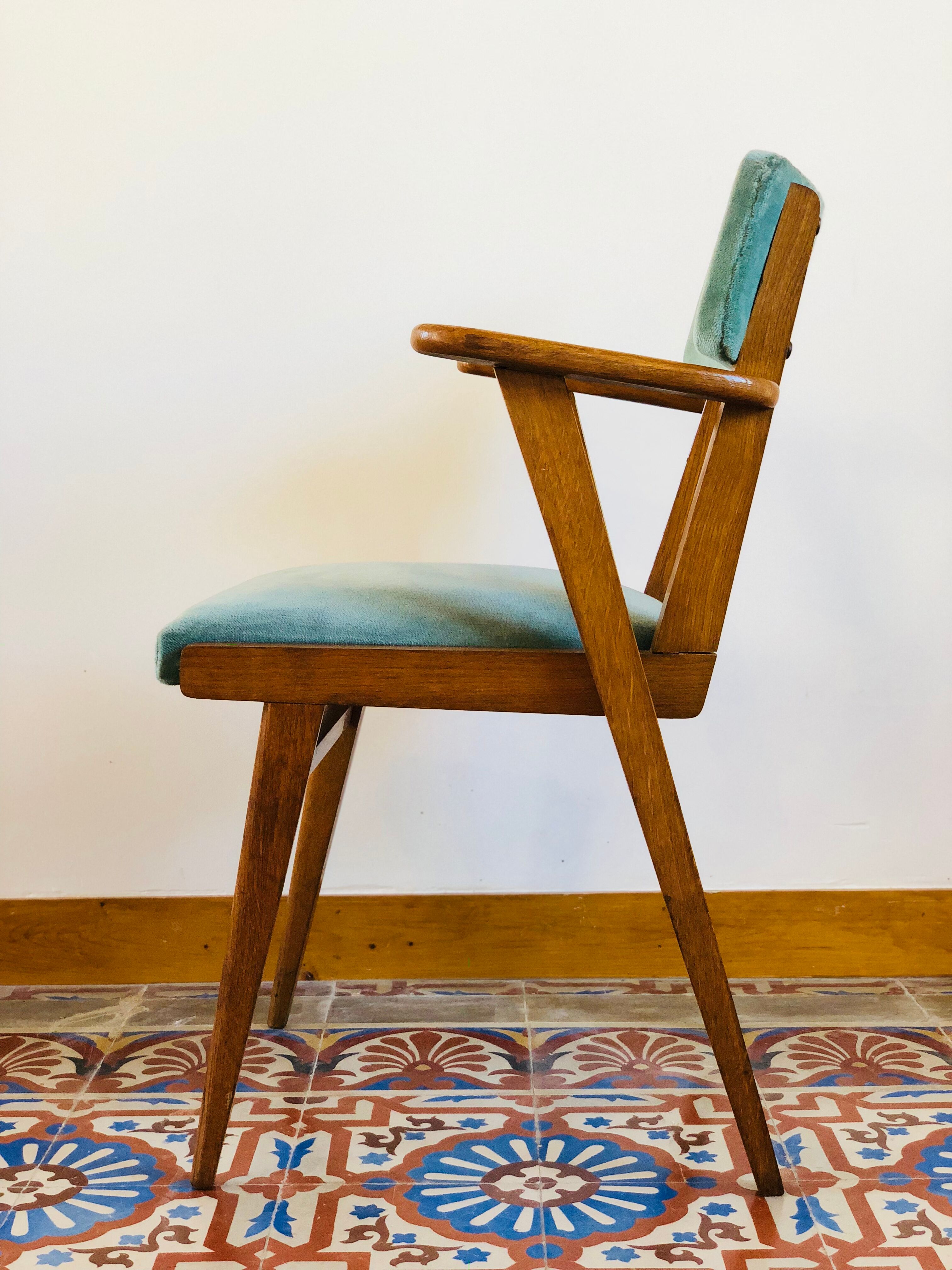 Velvet armchair 1960