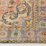 Turkish Vintage Rug Handmade Wool Rug, 183x279 Cm