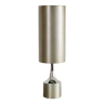 Vintage brushed aluminum lamp, France 70s