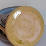 Seven vintage potter's sweet treat plates