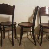 Set of 3 "fischel" bistro chairs