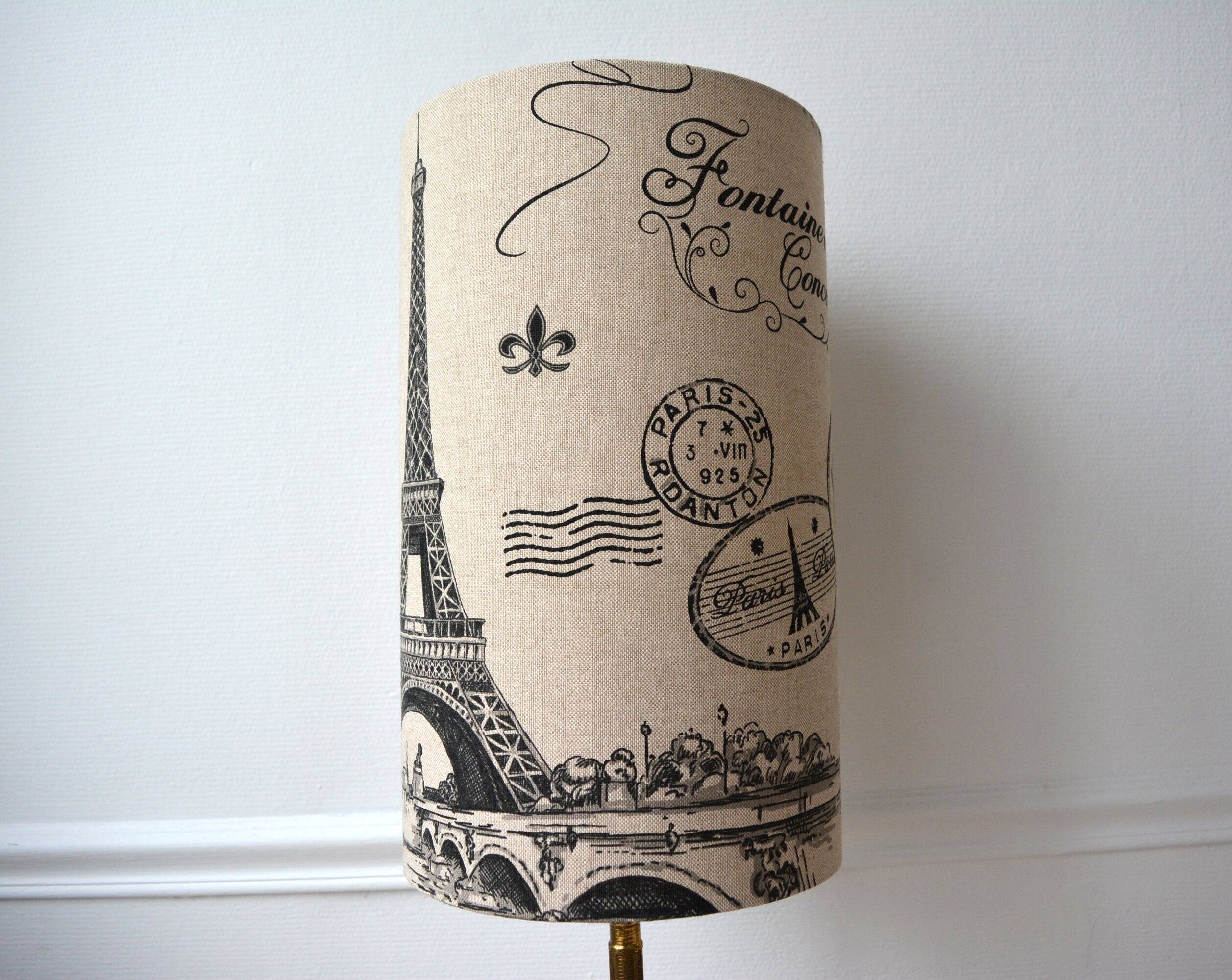 Lampshade with Eiffel Tower motif, Paris