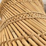 4 tabourets corde et rotin