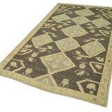 1950s hand-knotted wool turkish beige carpet 154 cm x 284 cm