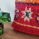 Moroccan red bohemian cushion