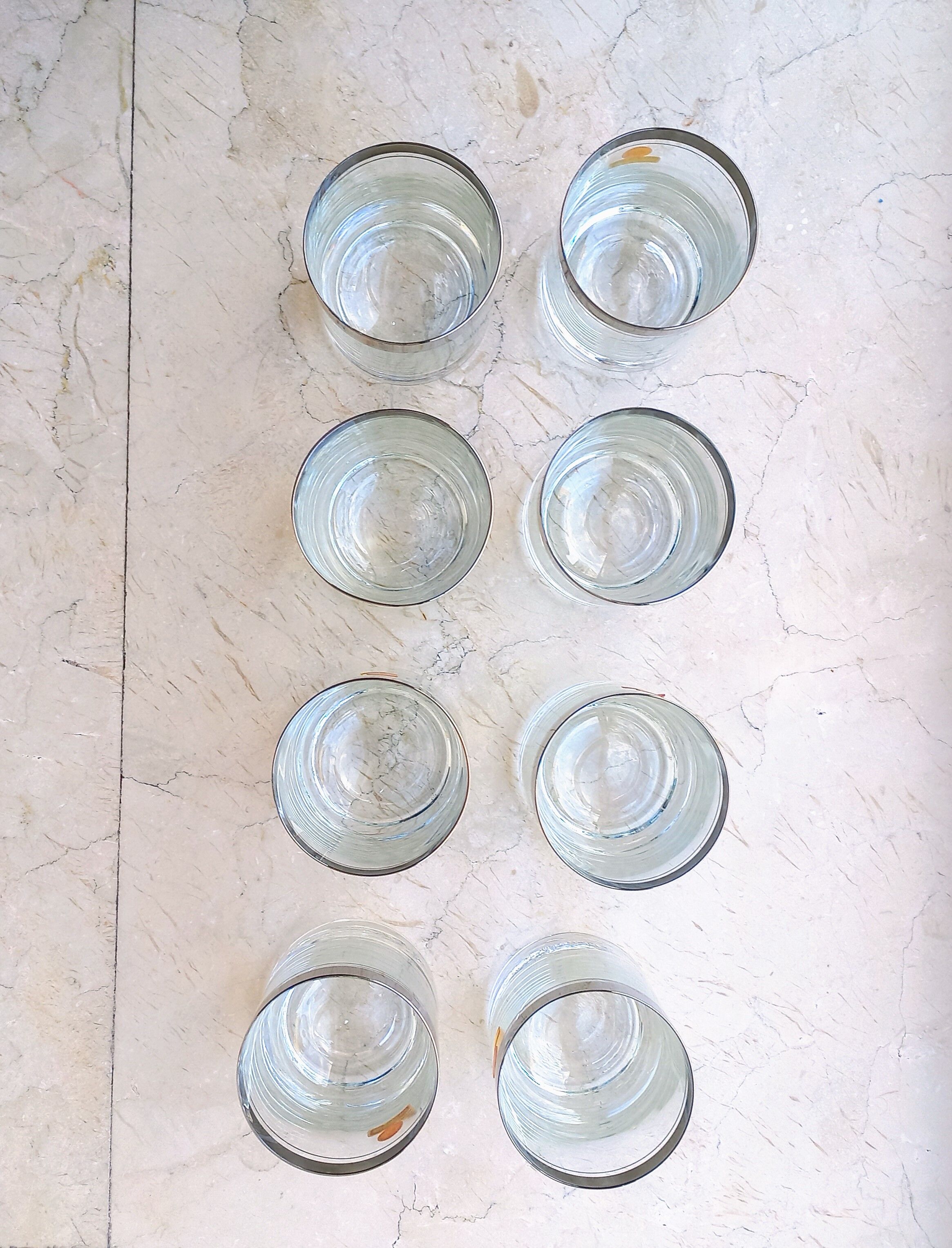 Set of 8 cristal tumblers Ingrid Glas