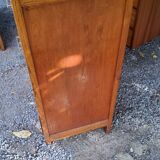 Chest of drawers of the 50s in blond oak compass feet