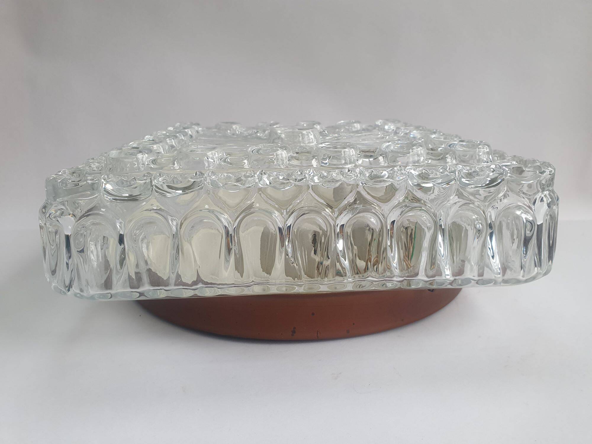 Pair of vintage 70s ceiling or wall lights