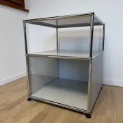 USM Haller side table in light grey