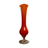 Soliflore in orange glass
