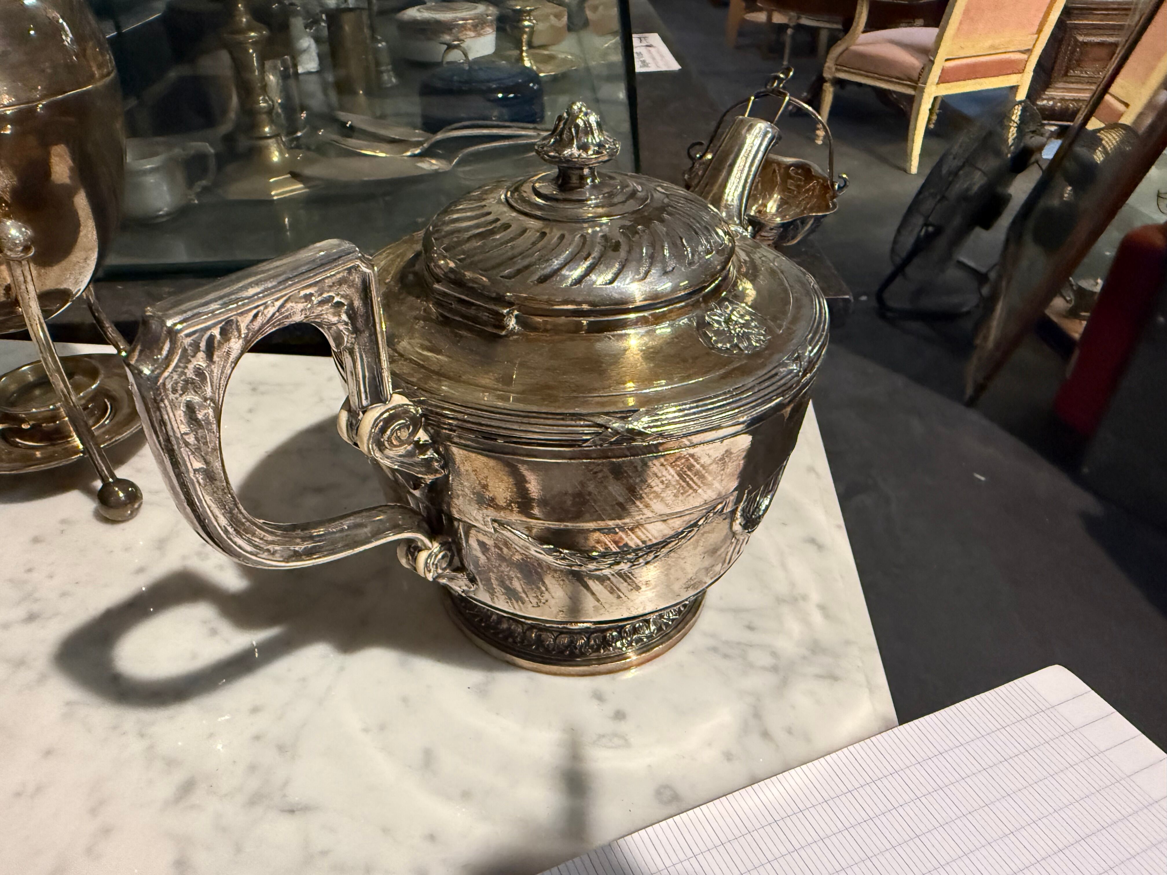 Silver-plated teapot