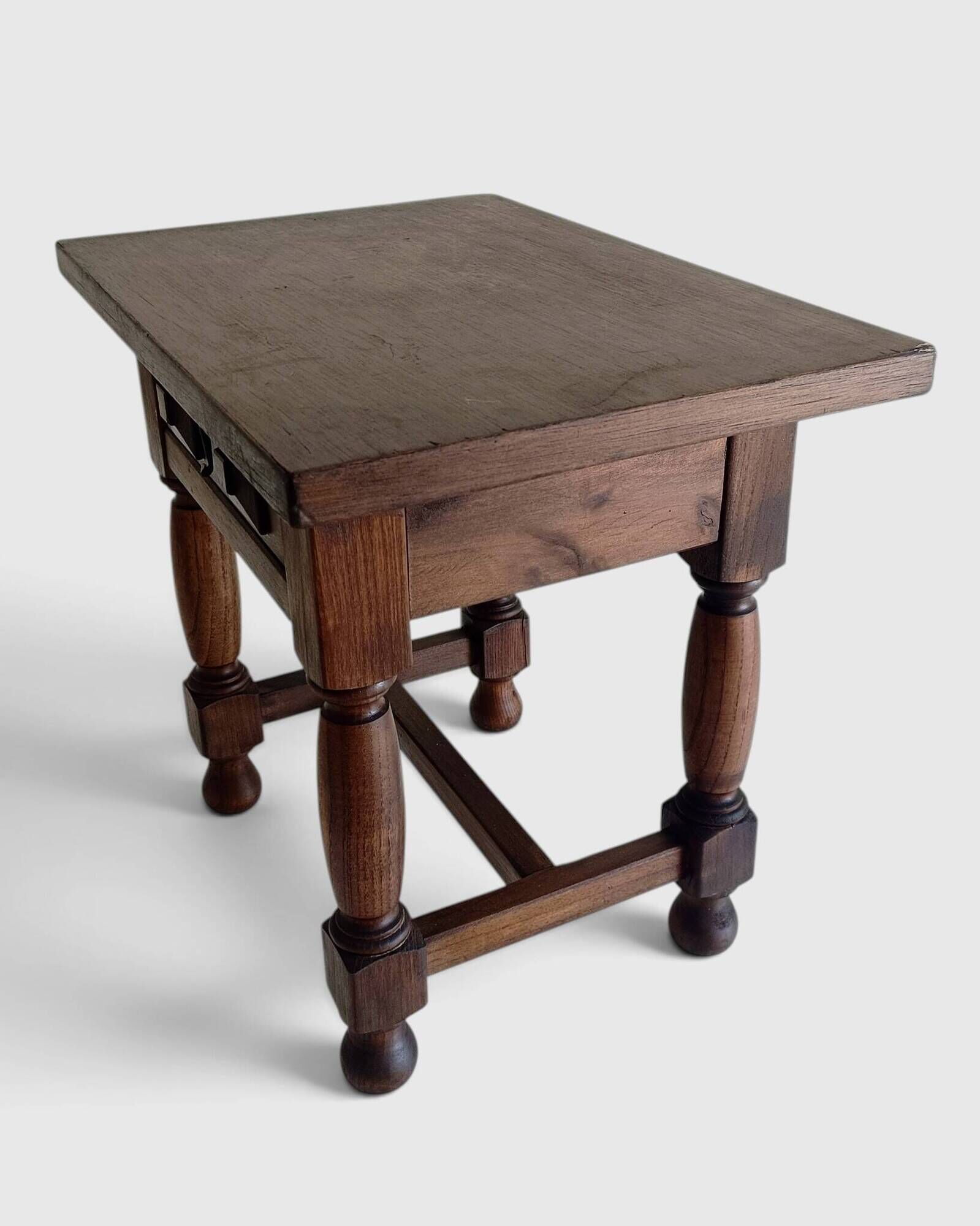 Spanish Castilian Baroque Revival Side Table, Mid-20th Century