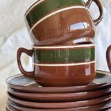 6 tasses à thé/café en céramique