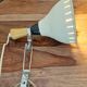 Vintage clamp lamp - Wood and metal - 70s