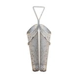 White metal double umbrella holder, Mathieu Mategot - 50s
