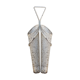 Porte parapluie double en métal blanc, par Mathieu Mategot - années 50