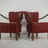 Art Deco Armchairs H-237 by Halabala, Set of 2