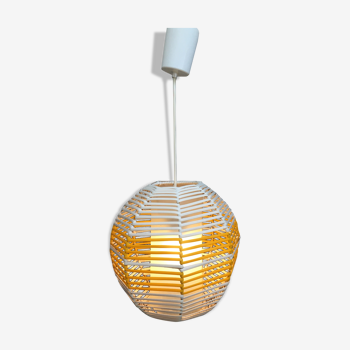 Yellow and White pendant lamp 1960s