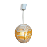 Suspension jaune et blanche années 1960
