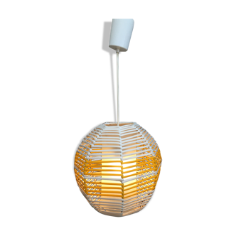 Yellow and White pendant lamp 1960s